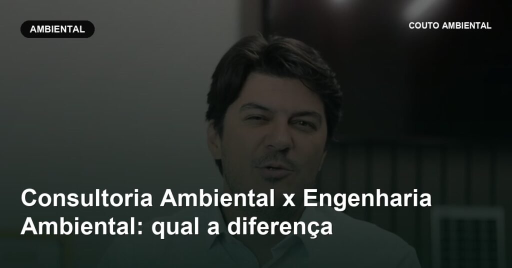 Capa do artigo da Couto Ambiental: consultoria ambiental x engenharia ambiental