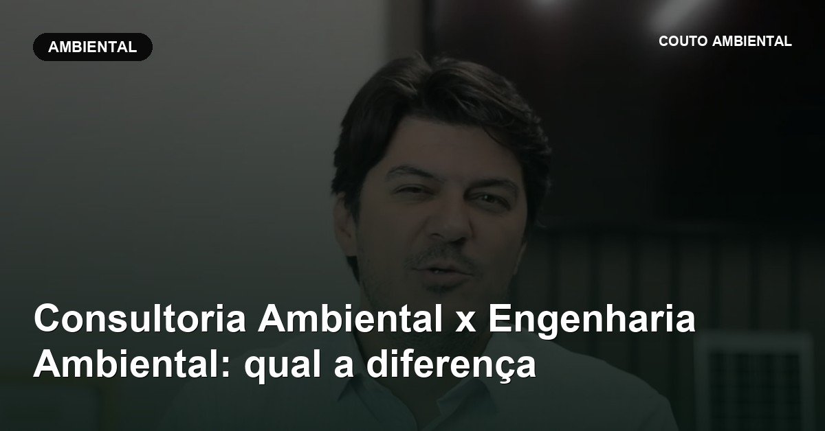 Capa do artigo da Couto Ambiental: consultoria ambiental x engenharia ambiental