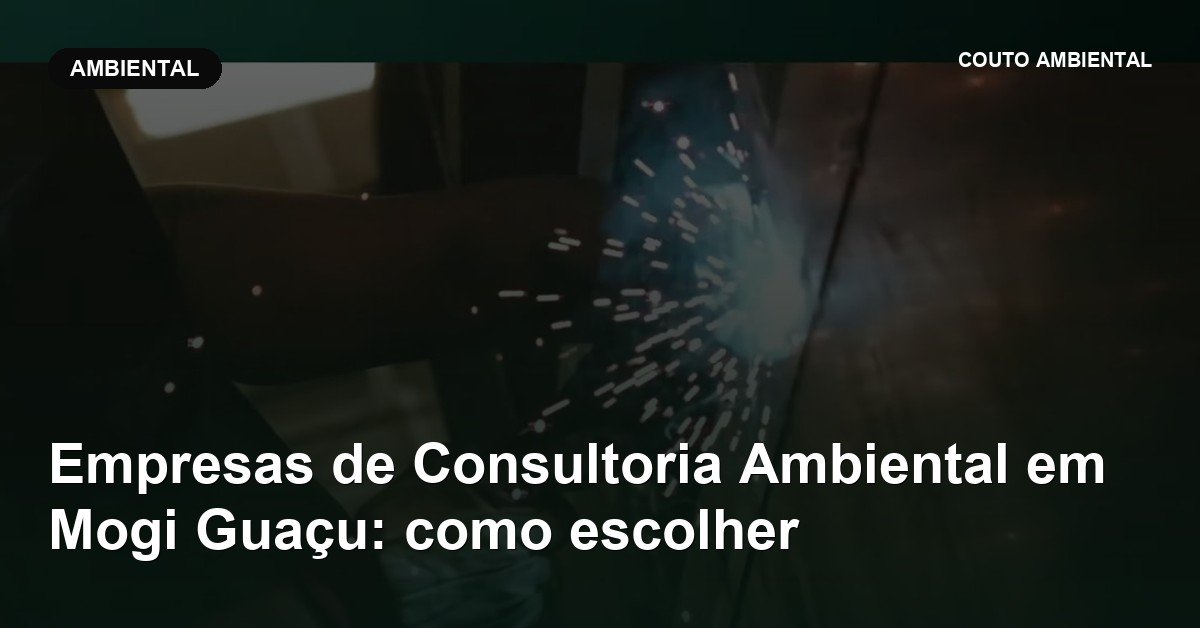 Capa do artigo da Couto Ambiental: empresas de consultoria ambiental em mogi guacu